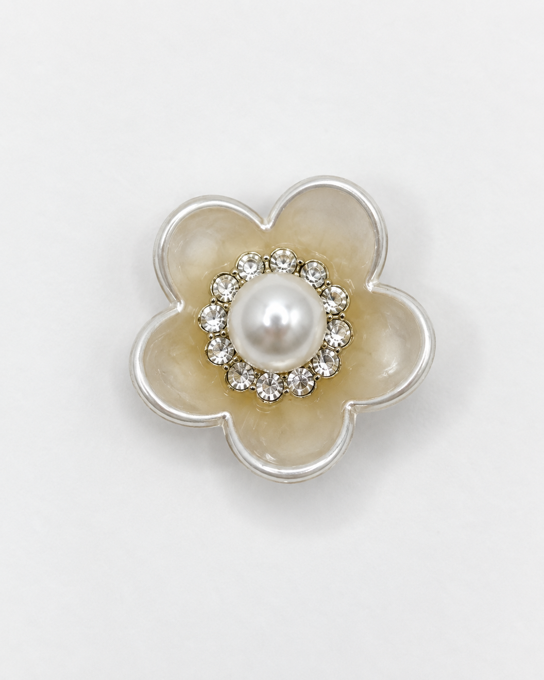 Pearl Bloom Magnetic Snap-On Charm