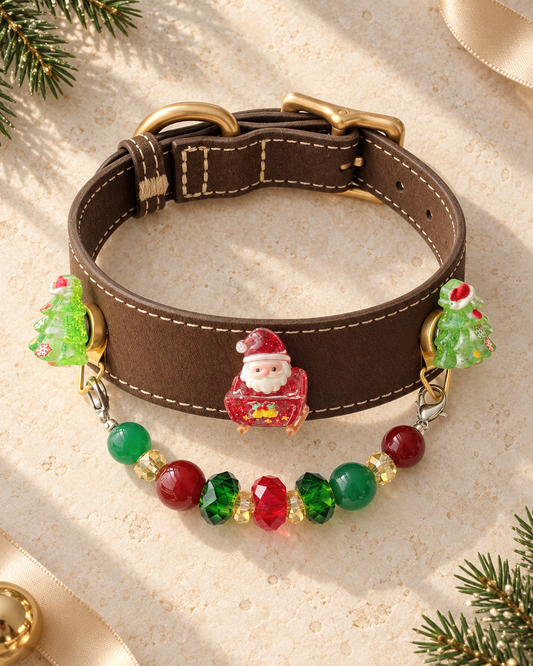Santa Magnetic Snap-On Charm Collar Set
